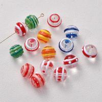 Knoldede Lampeperler, Lampwork, epoxy sticker, du kan DIY, flere farver til valg, 12mm, Hole:Ca. 0.9mm, Solgt af PC