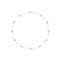 Kubieke Zircon Micro effenen Sterling zilveren ketting, 925 sterling zilver, gold plated, Verstelbare & micro pave zirconia & voor vrouw & glazuur, meer kleuren voor de keuze, 430mm, Verkocht door PC