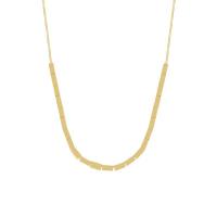 Collier d'acier titane, Plaqué d'or, bijoux de mode & pour femme, 465mm, Vendu par PC