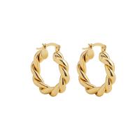 Zinc Alloy Hendel weer Earring, gold plated, voor vrouw, 25x30mm, Verkocht door pair