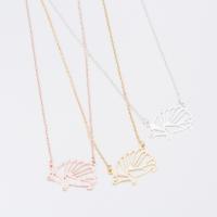 Stainless Steel Jewelry Necklace Hedgehog Vacuum Plating fashion jewelry & for woman Length 45 cm Sold By PC