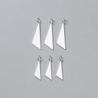 925 Sterling Silver Pendant polished DIY silver color Sold By PC