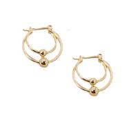 Zinc Alloy Hendel weer Earring, gold plated, voor vrouw, 20x24mm, Verkocht door pair