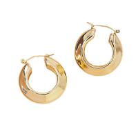 Zinc Alloy Håndtaget tilbage Earring, guldfarve belagt, for kvinde, 28x30mm, Solgt af par