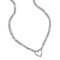 Zinklegering halskettingen, Zinc Alloy, platinum plated, voor vrouw, Lengte Ca 18.50 inch, Verkocht door PC