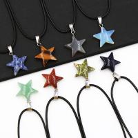 Gemstone Pendants Jewelry Natural Stone Star & Unisex Sold By PC