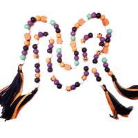 bois Ornements suspendus, avec Chanvre, Halloween Design & Bijoux d'Halloween, plus de couleurs à choisir, 16mm, Longueur Environ 1 m, Vendu par PC