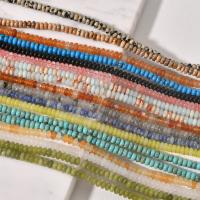 Mišrios Gemstone beads, Brangakmenis, Abakas, Pasidaryk pats & įvairios medžiagos pasirinkimas, 4x2mm, Skylė:Apytiksliai 1mm, Apytiksliai 150kompiuteriai/Strand, Parduota už Apytiksliai 14.96 Inch Strand