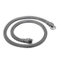 Stainless Steel Chain Ogrlica, 316L Stainless Steel, modni nakit & za čovjeka, više boja za izbor, 8mm, Dužina Približno 23.62 inčni, Prodano By PC