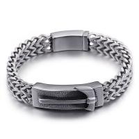 acier inoxydable 316L bracelet, bijoux de mode & pour homme, couleur originale, 45*14mm,12mm, Longueur Environ 9.06 pouce, Vendu par PC