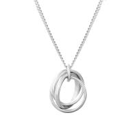 925 Sterling Silver Necklaces plated fashion jewelry & for woman Length Approx 17.7 Inch Sold By PC