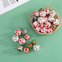 Wood Beads Schima Superba Round printing DIY 16mm Approx Sold By Bag