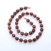 Jasper brecciated Korálky, Kolo, lesklý, DIY & různé velikosti pro výběr & tváří, červený, Prodáno za Cca 14.96 inch Strand