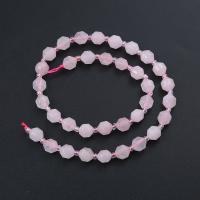 Korálky přírodní Rose Quartz, Kolo, lesklý, DIY & různé velikosti pro výběr & tváří, růžový, Prodáno za Cca 14.96 inch Strand