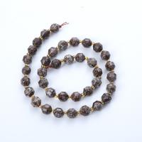 Snowflake Obsidian Gyöngyök, Kerek, csiszolt, DIY & különböző méretű a választás & sokoldalú, kevert színek, Naponta eladott Kb 14.96 inch Strand