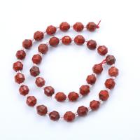 Red Jasper Üveggyöngy, Kerek, csiszolt, DIY & különböző méretű a választás & sokoldalú, piros, Naponta eladott Kb 14.96 inch Strand