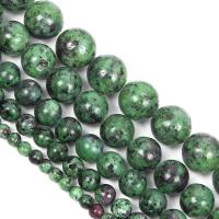 Ruby i Zoisite Bead, Runde, du kan DIY & forskellig størrelse for valg, Solgt Per Ca. 15.75 inch Strand