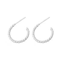 Sterling Silver Jewelry Earring, 925 Sterling Silver, plátáilte, jewelry faisin & do bhean, dathanna níos mó le haghaidh rogha, 18mm, Díolta De réir PC