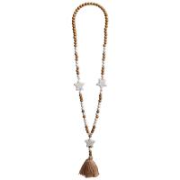 Fashion Fringe collier, Magnésite, avec Fil de coton & cristal & bois, Style bohème & styles différents pour le choix & pour femme, Longueur Environ 35.4 pouce, Vendu par PC