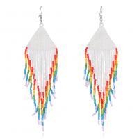 Fashion Fringe Earrings Seedbead handmade fashion jewelry & for woman nickel lead & cadmium free Sold By Pair