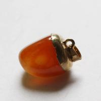 Ciondoli gioielli in Agata, agate, with ottone, placcato, unisex, nessuno, 22x17mm, Venduto da PC