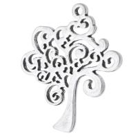 Zinc Alloy Hollow Pendler, Tree, antik sølv farve forgyldt, Unisex & hule, nikkel, bly & cadmium fri, 27.50x32x2mm, Hole:Ca. 1.5mm, Solgt af KG