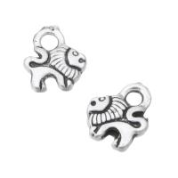 Zink Alloy Animal Hängen, Lion, antik silver pläterad, Unisex, nickel, bly och kadmium gratis, 8x9.50x2mm, Hål:Ca 1.5mm, Säljs av KG