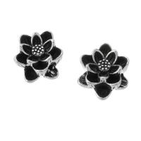 Zink legering Blomsterperler, Zinc Alloy, Flower, antik sølv farve forgyldt, du kan DIY & sværte, nikkel, bly & cadmium fri, 12x12x9mm, Hole:Ca. 1mm, Solgt af KG