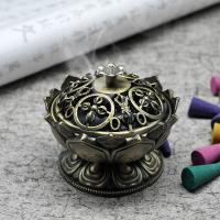 Traditional Ceramic Inserted Burner Incense Seat Zinc Alloy half handmade for home and office & durable nickel lead & cadmium free Sold By PC