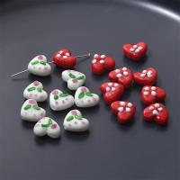 Blæst Lampeperler, Lampwork, Heart, du kan DIY, flere farver til valg, 15x18mm, Hole:Ca. 1.5mm, Solgt af PC