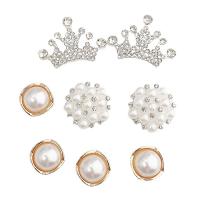 Mobiel DIY set, Zinc Alloy, met Plastic Pearl, plated, verschillende stijlen voor de keuze & met strass, meer kleuren voor de keuze, Verkocht door PC