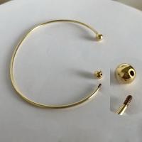 Zlato punjeni Pljuska Bangle, 14K zlatno ispunjeno, Odvojivi & različite veličine za izbor, zlatan, Prodano By PC