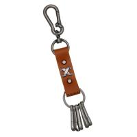 Key Chain, Koskind, med Jern & Zinc Alloy, mode smykker & Unisex, jord gul, 195mm, Solgt af PC