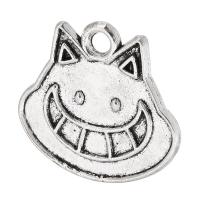 Zinc Alloy Pendler, antik sølv farve forgyldt, Unisex, nikkel, bly & cadmium fri, 19x18x1mm, Hole:Ca. 2mm, Solgt af KG