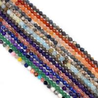 Perles de pierres précieuses mixtes, Pierre naturelle, Surface de coupe de l'étoile & DIY & différents matériaux pour le choix & normes différentes pour le choix, plus de couleurs à choisir, Vendu par Environ 38 cm brin