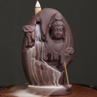 Backflow Incense Burner Purple Clay handmade for home and office & durable & multifunctional Sold By PC