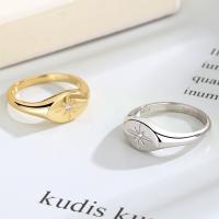 Messing Fingerring, Kupfernickel, plattiert, verschiedene Größen vorhanden & für Frau & mit Strass, keine, frei von Nickel, Blei & Kadmium, verkauft von PC