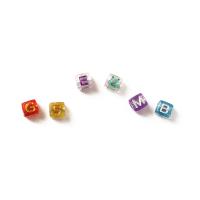 Alphabet Acrylic Beads handmade DIY Approx Sold By Bag