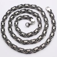 304 Stainless Steel Necklace polished fashion jewelry & for man 6mm Sold Per Approx 23.62 Inch Approx 8.66 Inch Strand