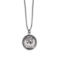 Sterling Silver Κολιέ, 925 ασημένιο ασήμι, κοσμήματα μόδας & για άνδρες και γυναίκες, 17.20x17.20mm, Μήκος Περίπου 19.68 inch, Sold Με PC