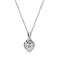 Cubic Zircon Micro Pave 925 Sterling Silver Necklace plated micro pave cubic zirconia & for woman Length Approx 17.7 Inch Sold By PC