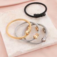 304 rozsdamentes acél Cuff Bangle, divat ékszerek & egynemű, több színt a választás, 5mm,58mm, Által értékesített PC