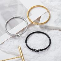 304 roestvrij staal Bangle, mode sieraden & uniseks, meer kleuren voor de keuze, 4mm,65mm, Verkocht door PC