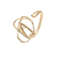 Koper Kussen Ring Base, Messing, gold plated, Verstelbare & voor vrouw, Verkocht door PC