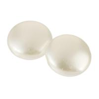 Acrylic Jewelry Beads Flat Round DIY white Approx 1mm Approx Sold By Bag