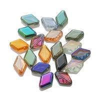 Contas de cristal de rhombus, banhado, DIY, mais cores para a escolha, 11x15mm, vendido por PC