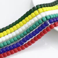 Contas de Cristal Rondelle, polido, DIY & mate & fosco, mais cores para a escolha, 8x10mm, Aprox 50PCs/Strand, vendido por Strand