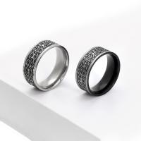 Titanium Steel Finger Ring & for man 8mm Sold By PC