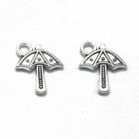 Zinc Alloy Pendant Umbrella antique silver color plated DIY nickel lead & cadmium free Sold By PC