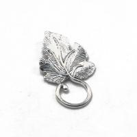 Zink Alloy Togglelås Resultat, Leaf, antik silver pläterad, DIY, nickel, bly och kadmium gratis, 37x22x5mm, Säljs av PC